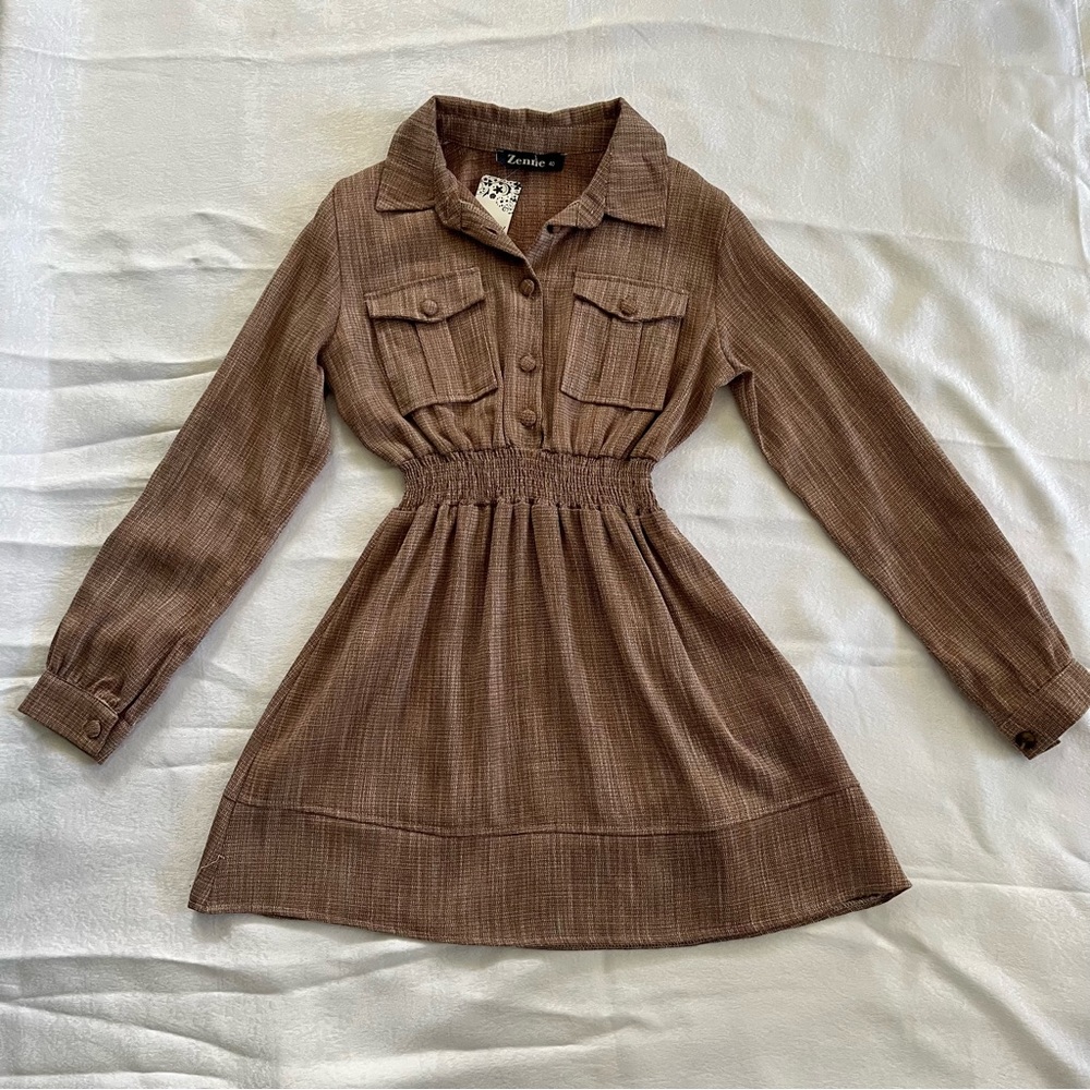 Long blouse with long sleeves, size 40 (small)